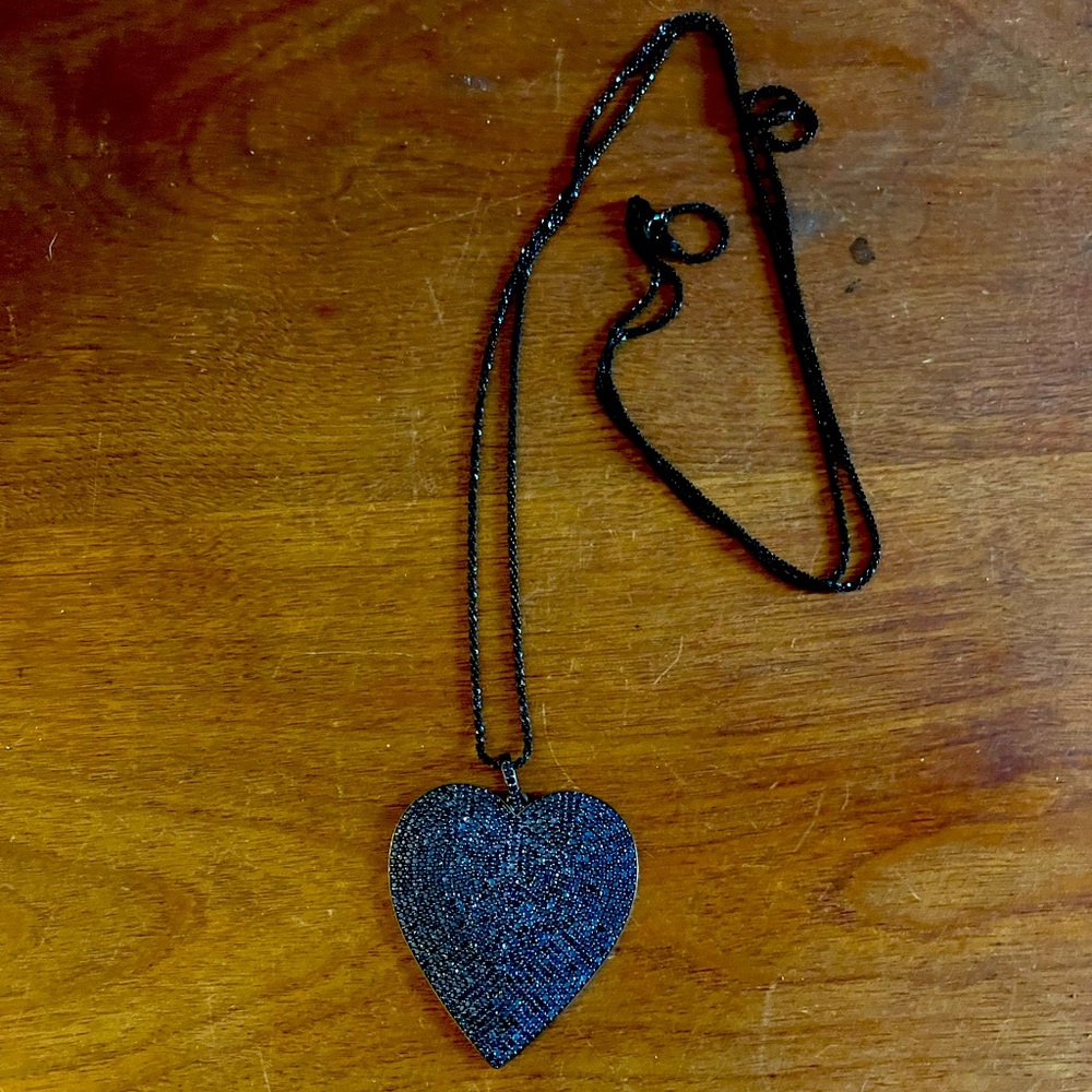 Nava Zahavi pave sapphire heart necklace